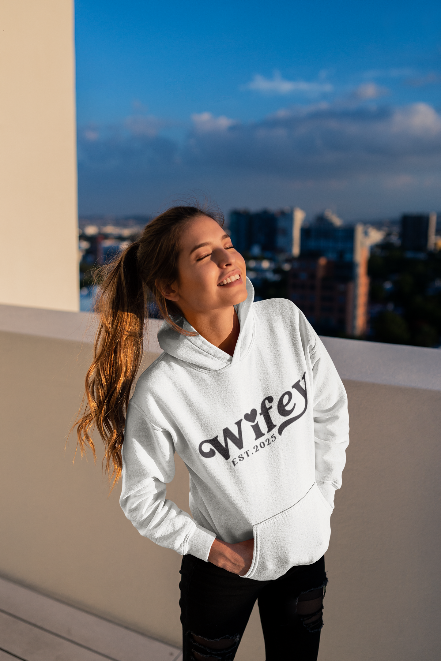 Wife Est. 2025 Hoodie