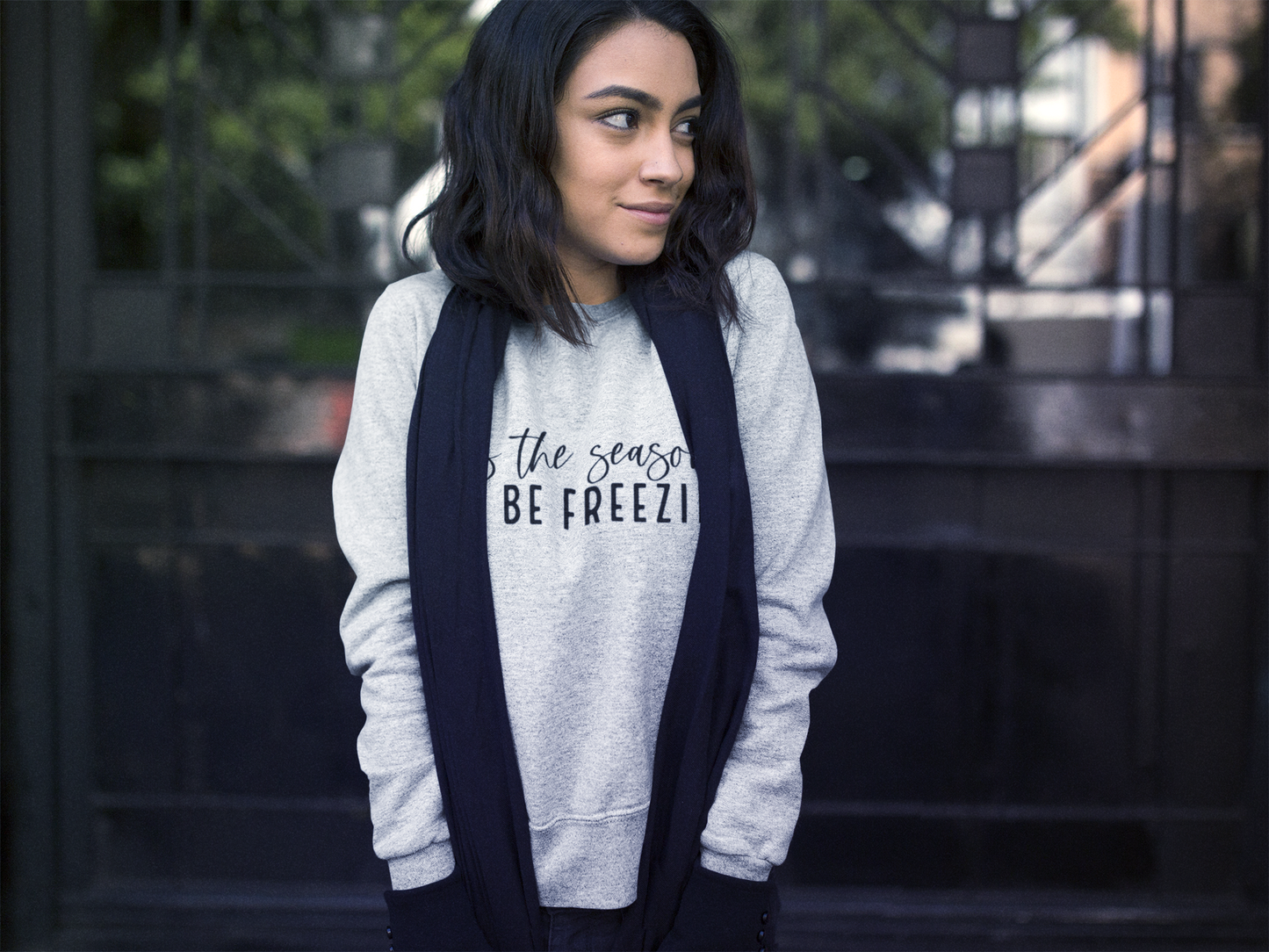 Tis the season to be freezin' Crewneck Sweatshirt