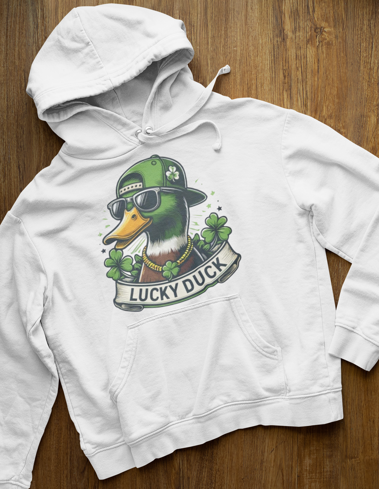 Lucky Duck Hoodie - St. Patrick's Day