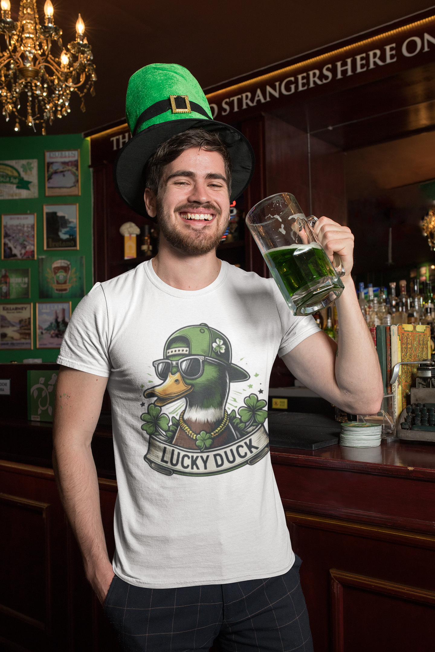 Lucky Duck Tee Shirt - St Patrick's Day
