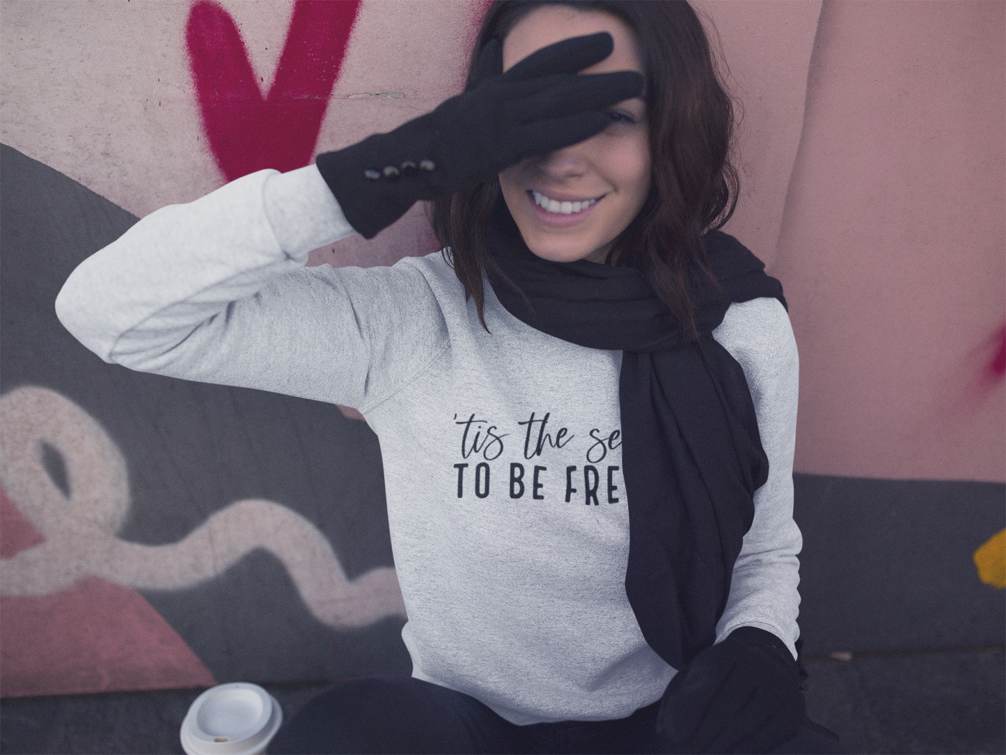 Tis the season to be freezin' Crewneck Sweatshirt