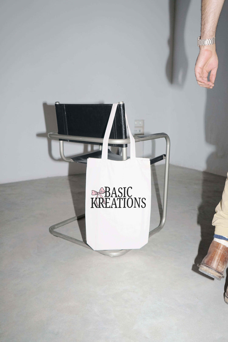 Basic Kreations Tote bag on a chair