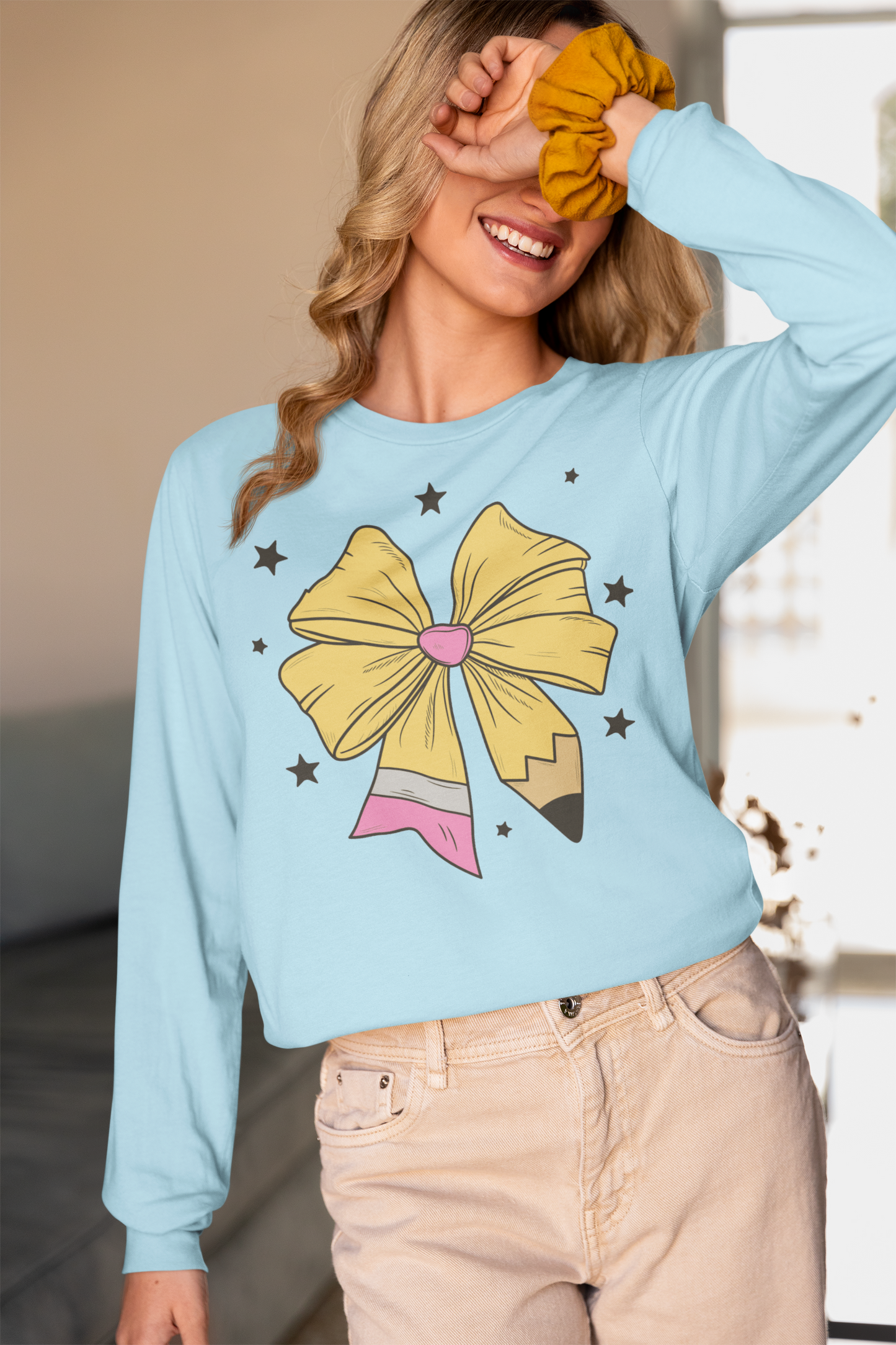 Pencil Bow Long Sleeve