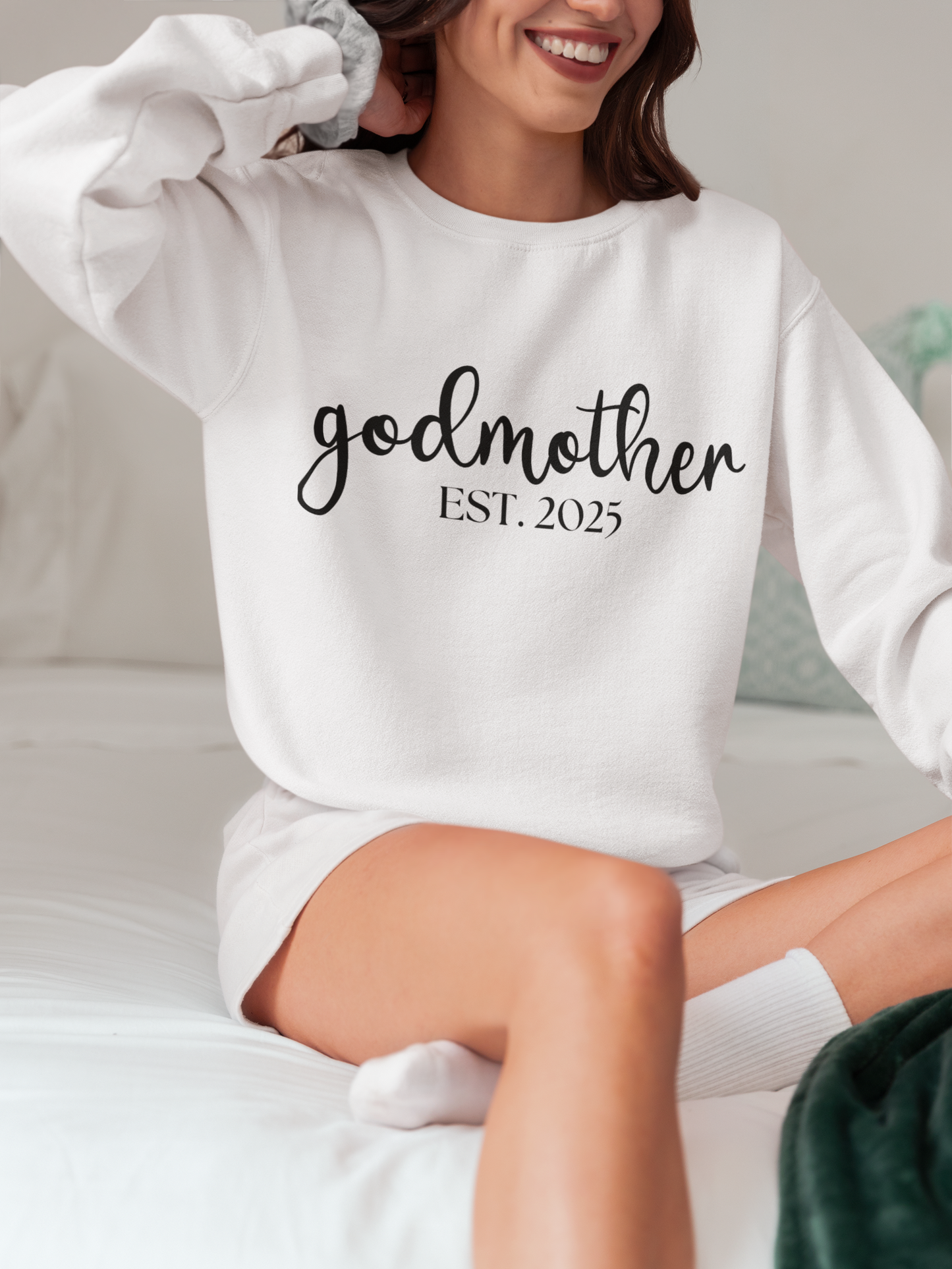 Godmother EST. 2025 Crewneck Sweatshirt