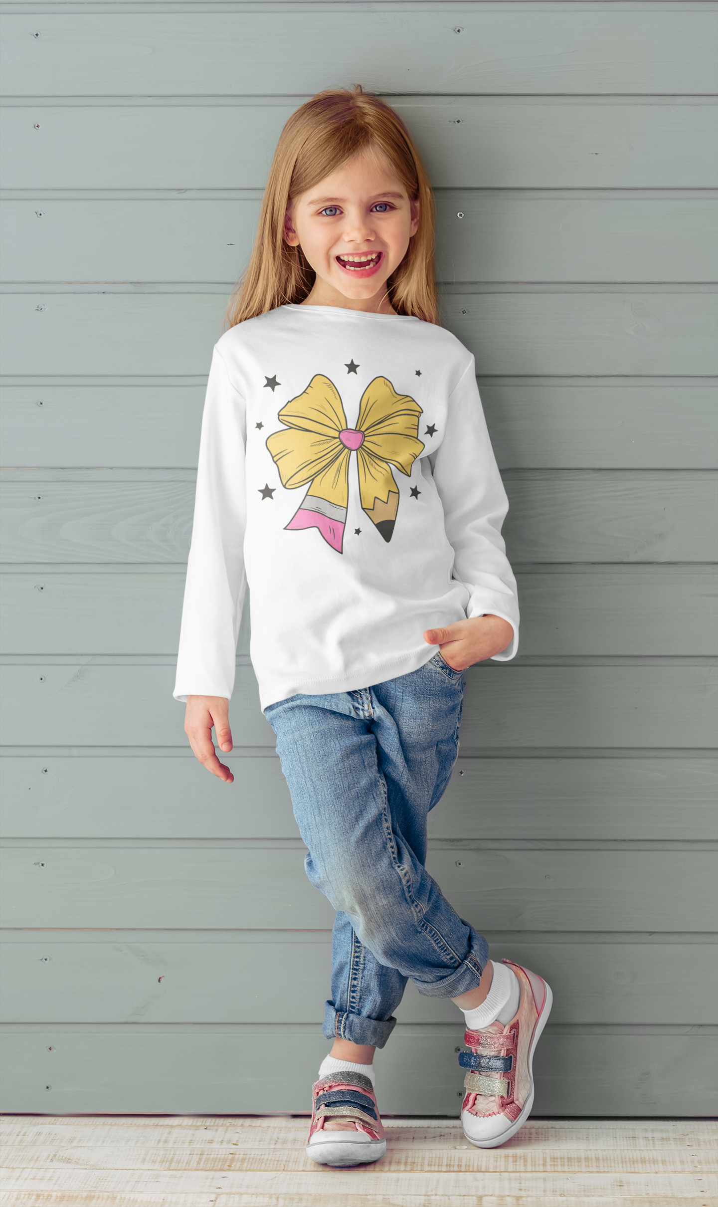 Pencil Bow Long Sleeve