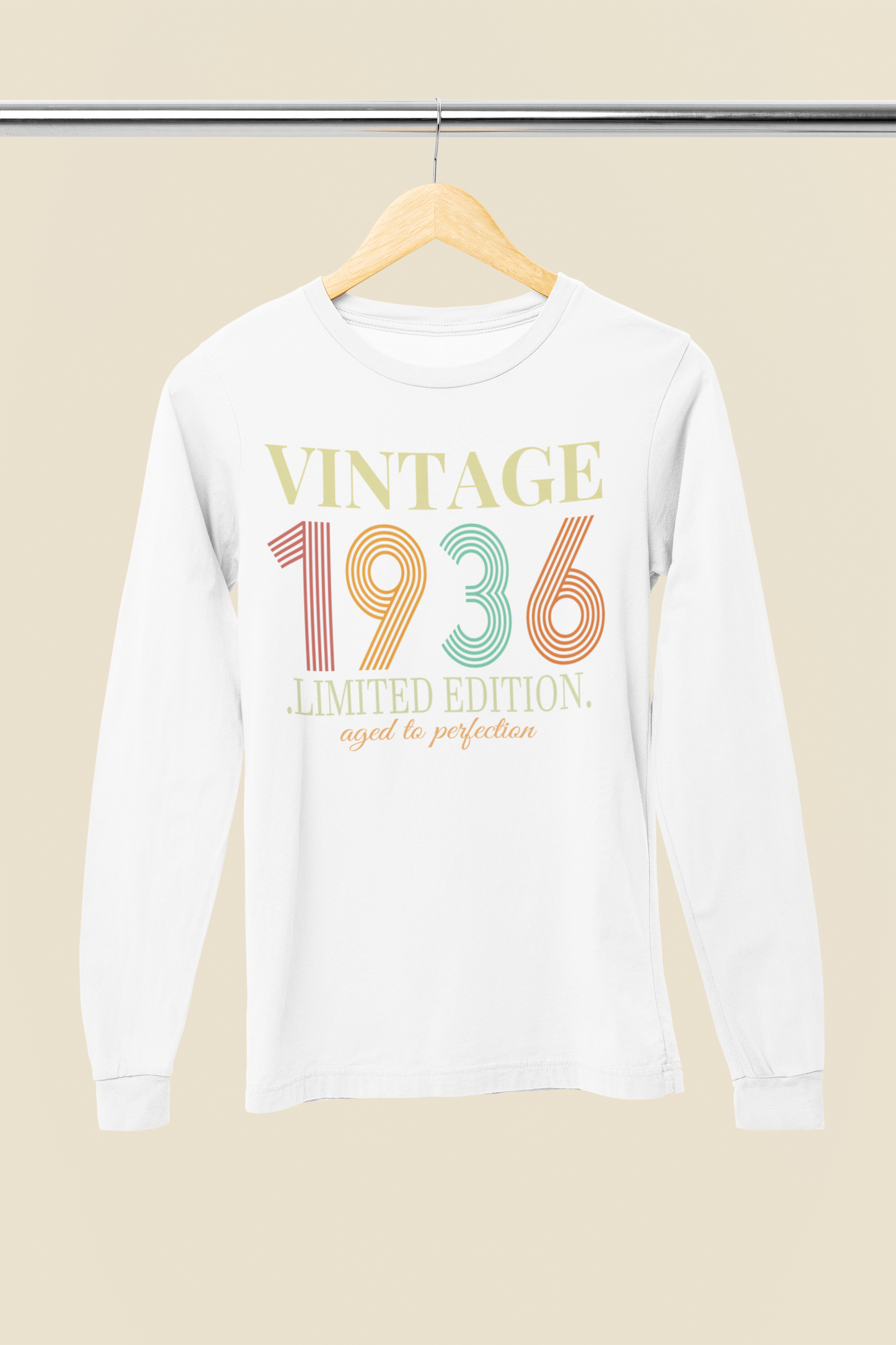 Vintage Birthday Long Sleeve Tee-Shirt