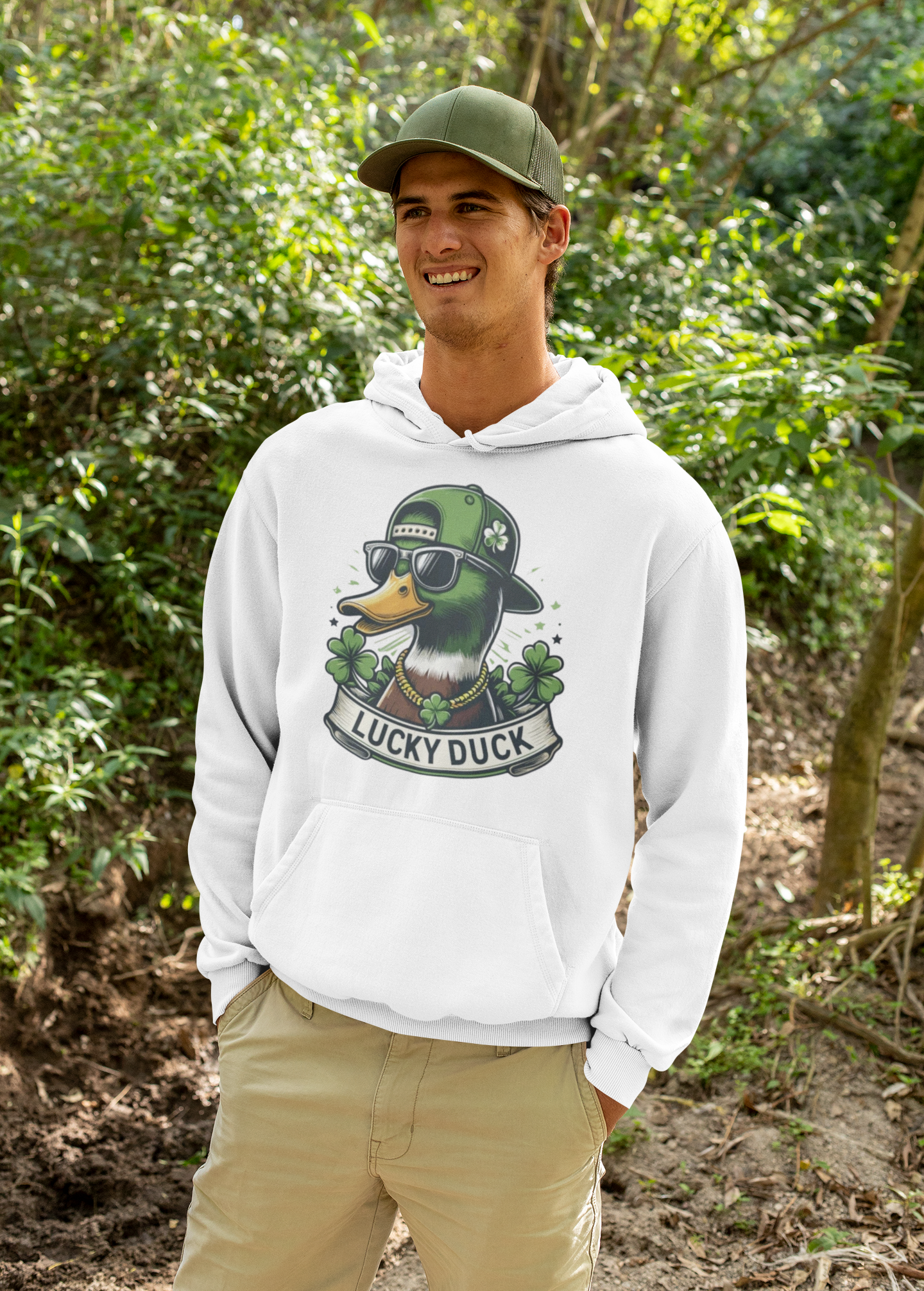 Lucky Duck Hoodie - St. Patrick's Day