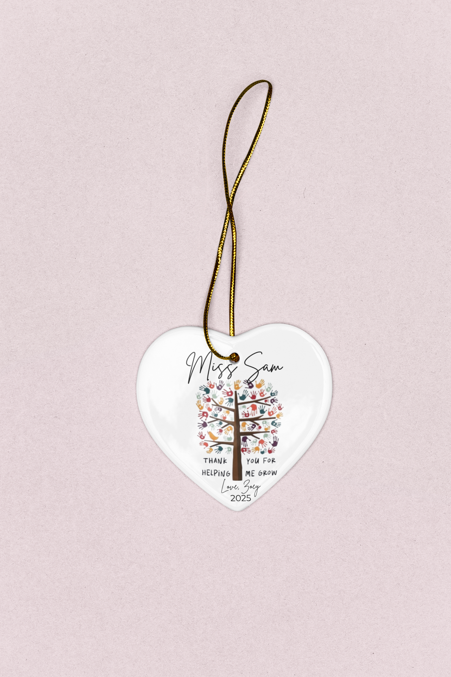 Customized Ornament for a Teacher
