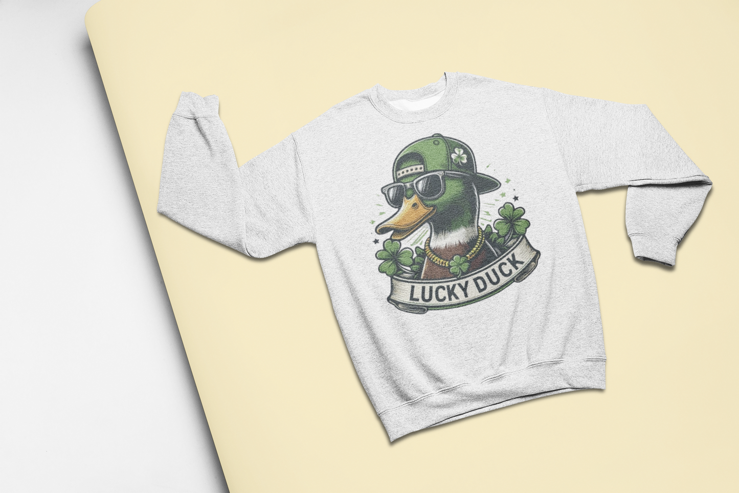 Lucky Duck Crewneck Sweatshirt - St. Patrick's Day