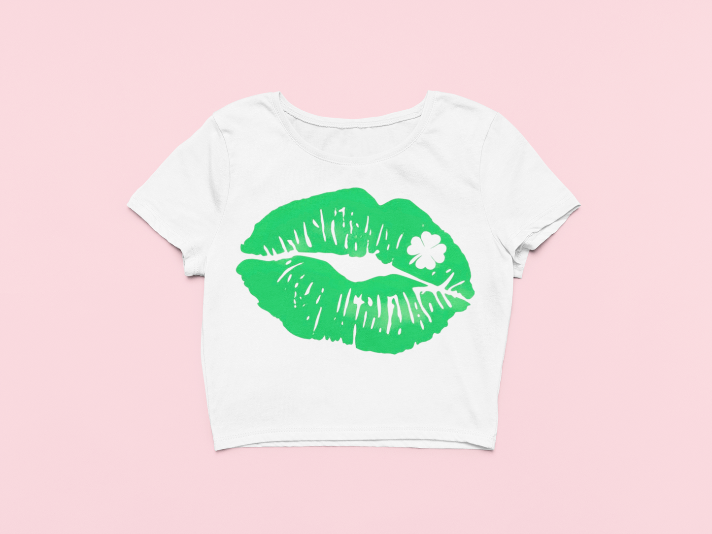 Cropped Shirt - Irish Lips