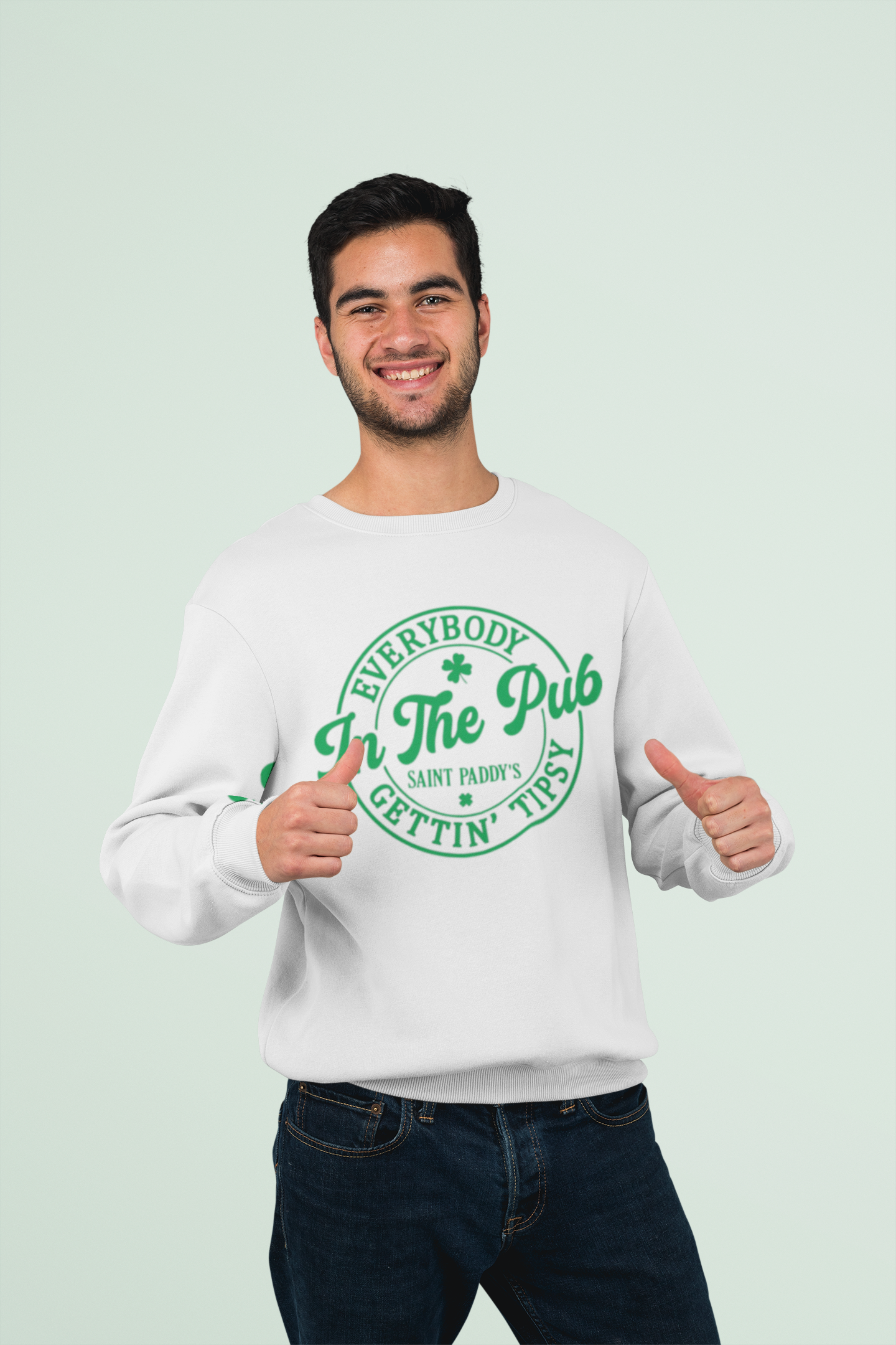 Everybody in the Club Gettin' Tipsy Crewneck Sweatshirt