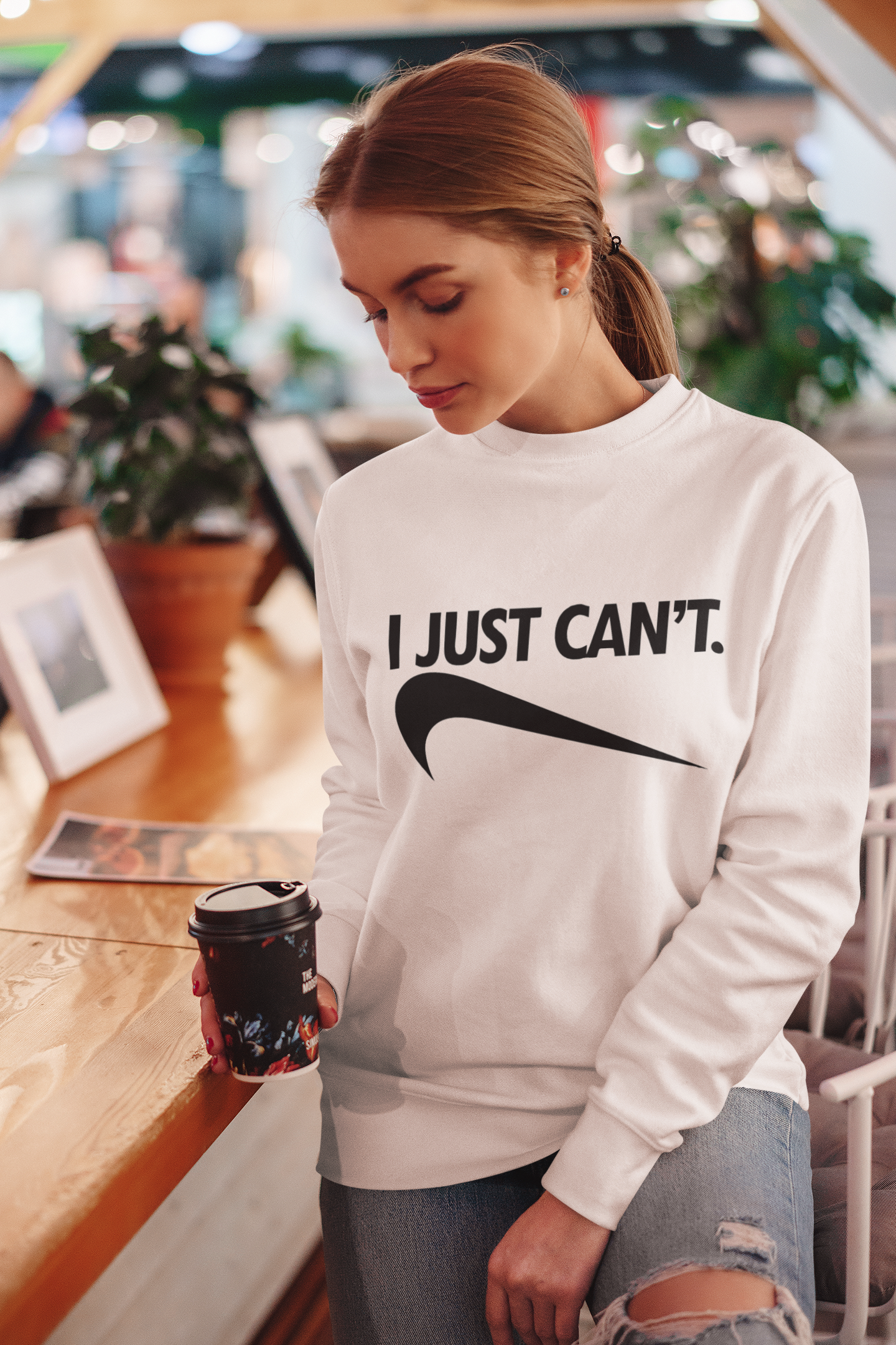 I Just Can't Crewneck Sweatshirt